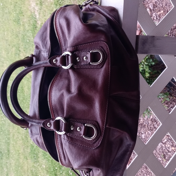 COACH BROWN LEATHER BAG - Picture 2 of 10